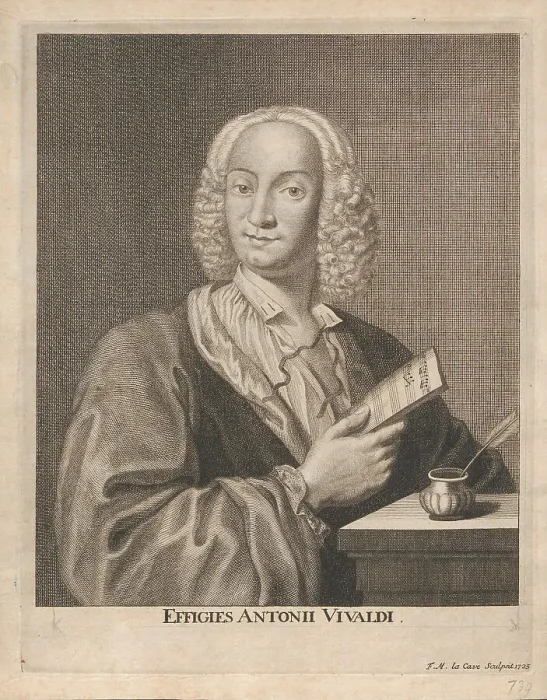 Framed Print : Antonio Vivaldi (1678-1741), 1725. Creator: La Cave, François Morellon de (active 18th century) Framed Print : Antonio Vivaldi (1678-1741), 1725. Creator: La Cave, François Morellon de (active 18th century)