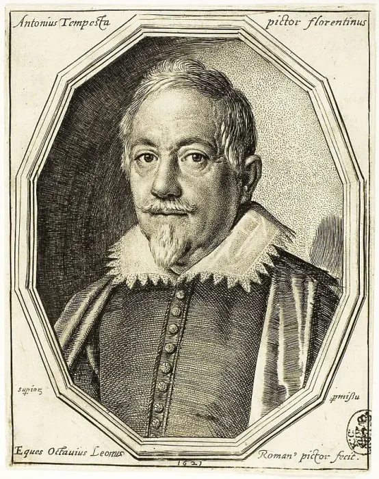 Framed Print : Antonius Tempesta, 1623. Creator: Ottavio Mario Leoni Framed Print : Antonius Tempesta, 1623. Creator: Ottavio Mario Leoni