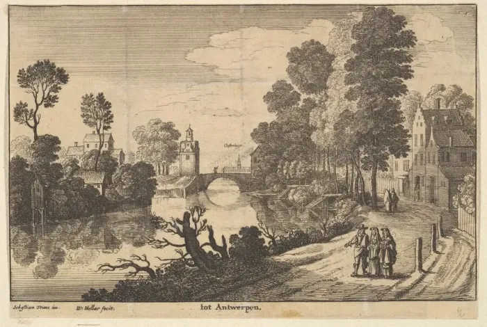 Framed Print : Antwerp, 1625-77. Creator: Wenceslaus Hollar Framed Print : Antwerp, 1625-77. Creator: Wenceslaus Hollar