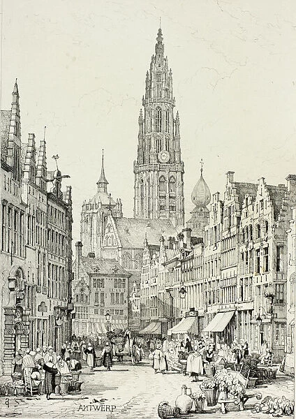 Antwerp, 1833. Creator: Samuel Prout