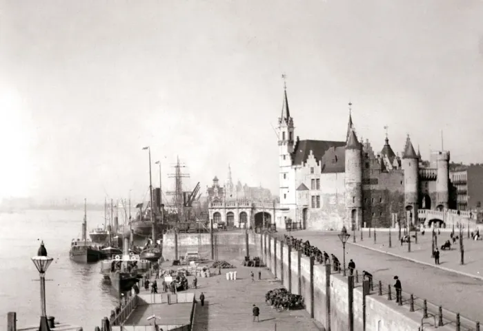 Framed Print : Antwerp, 1898. Artist: James Batkin Framed Print : Antwerp, 1898. Artist: James Batkin