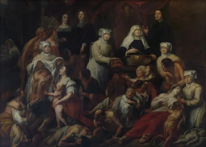 Framed Print : Antwerp Hospital Nuns. Creator: Jordaens, Jacob (1593-1678) Framed Print : Antwerp Hospital Nuns. Creator: Jordaens, Jacob (1593-1678)