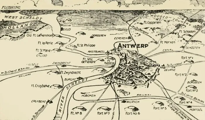 Framed Print : Antwerp and its Roots, 1915. Creator: Unknown Framed Print : Antwerp and its Roots, 1915. Creator: Unknown