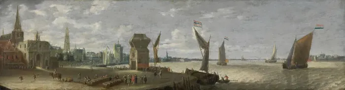 Framed Print : The Antwerp Shipyard, 1650. Creator: Bonaventura Peeters I Framed Print : The Antwerp Shipyard, 1650. Creator: Bonaventura Peeters I