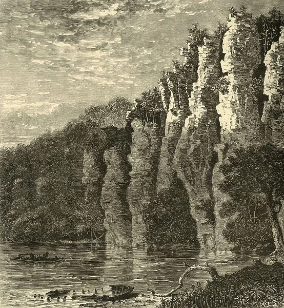 Anvil Cliff, 1872. Creator: William Ludwell Sheppard