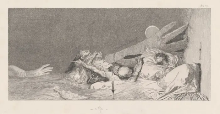 Framed Print : Anxieties (Angste), 1878 / 1880. Creator: Max Klinger Framed Print : Anxieties (Angste), 1878 / 1880. Creator: Max Klinger