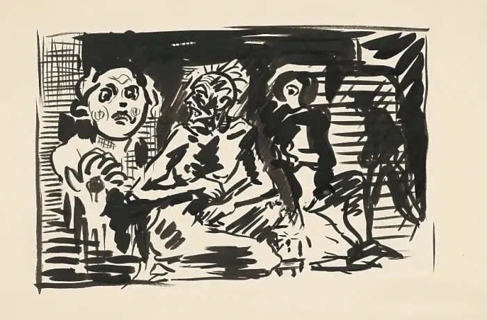 Framed Print : Anxiety, 1940. Creator: Arnold Peter Weisz-Kubincan Framed Print : Anxiety, 1940. Creator: Arnold Peter Weisz-Kubincan