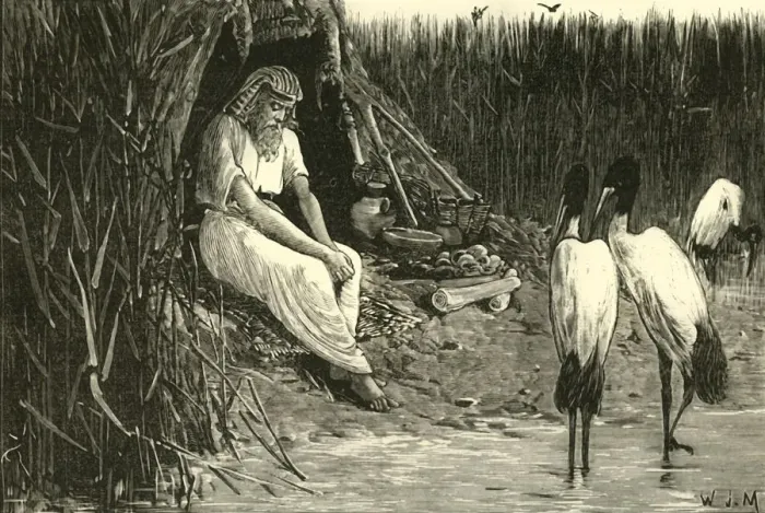 Framed Print : Anysis Concealed in the Marshes of the Delta, 1890. Creator: Unknown Framed Print : Anysis Concealed in the Marshes of the Delta, 1890. Creator: Unknown