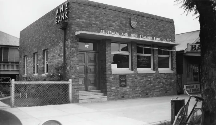 Framed Print : ANZ Bank, Formerly - Bank of Australasia, Caboolture, Queensland, 1955. Creator: Jack Bain Framed Print : ANZ Bank, Formerly - Bank of Australasia, Caboolture, Queensland, 1955. Creator: Jack Bain