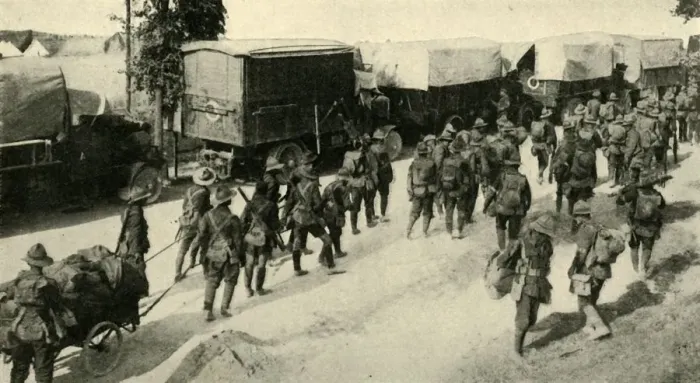Framed Print : ANZAC troops on the Western Front, First World War, c1916, (c1920). Creator: Unknown Framed Print : ANZAC troops on the Western Front, First World War, c1916, (c1920). Creator: Unknown