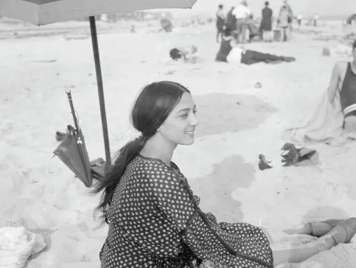 Framed Print : Aoliado, Miss, at the beach, between 1920 and 1935. Creator: Arnold Genthe Framed Print : Aoliado, Miss, at the beach, between 1920 and 1935. Creator: Arnold Genthe