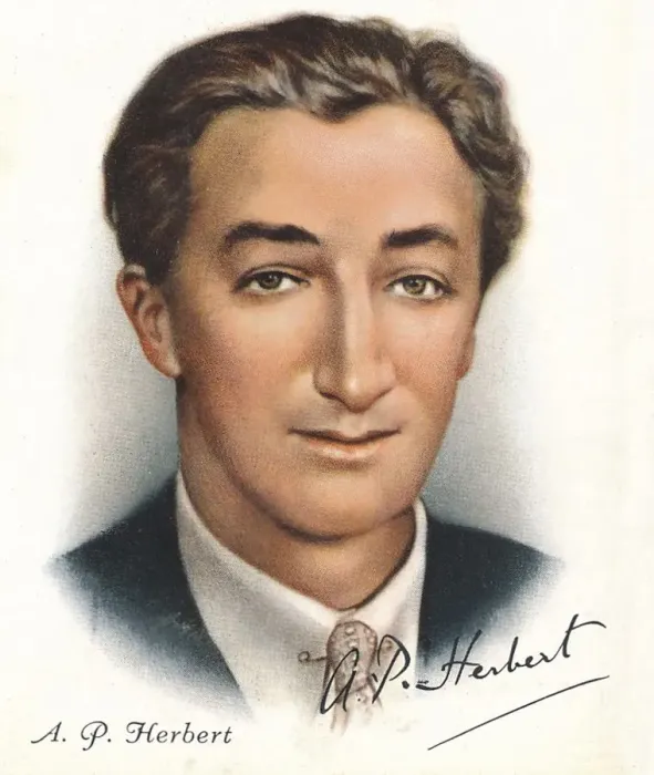 Framed Print : AP Herbert, 1937. Artists: Unknown, WD & HO Wills Framed Print : AP Herbert, 1937. Artists: Unknown, WD & HO Wills