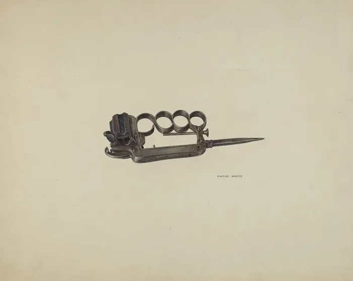 Framed Print : Apache Gun, 1935 / 1942. Creator: Wayne White Framed Print : Apache Gun, 1935 / 1942. Creator: Wayne White