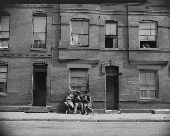 Framed Print : Apartment house at 1739 Seaton Road, Washington, D. C. 1942. Creator: Gordon Parks Framed Print : Apartment house at 1739 Seaton Road, Washington, D. C. 1942. Creator: Gordon Parks