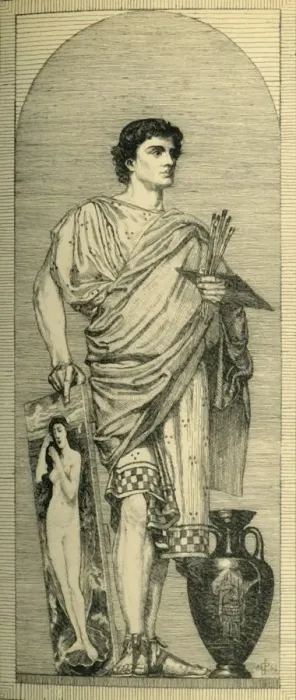 Framed Print : Apelles: design for a mosaic, c1864, (1881). Creator: Bernard Collier Framed Print : Apelles: design for a mosaic, c1864, (1881). Creator: Bernard Collier