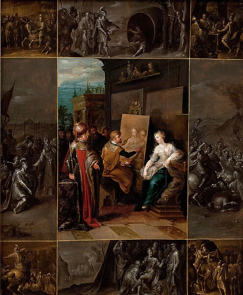 Apelles Painting Campaspe, 1620-1629. Creator: Frans Francken II