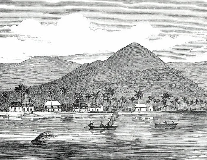 Framed Print : Apia, Samoa, Navigators Islands, 1876. Creator: Unknown Framed Print : Apia, Samoa, Navigators Islands, 1876. Creator: Unknown