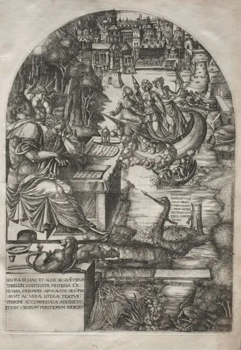 Framed Print : The Apocalypse (bound volume), 1555. Creator: Jean Duvet (French, 1485-1561) Framed Print : The Apocalypse (bound volume), 1555. Creator: Jean Duvet (French, 1485-1561)