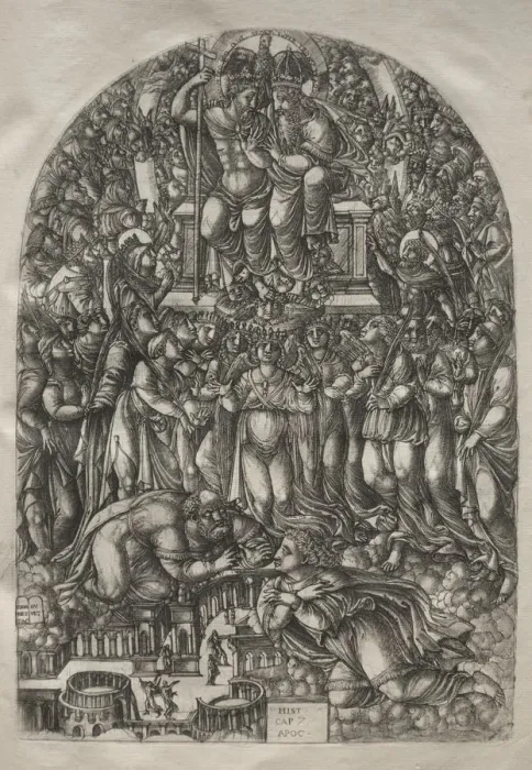 Framed Print : The Apocalypse: An Innumerable Multitude Which Stand before the Throne, 1546-1556 Framed Print : The Apocalypse: An Innumerable Multitude Which Stand before the Throne, 1546-1556