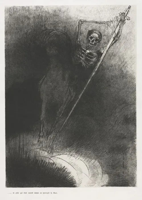 Framed Print : The Apocalypse of Saint John: And His Name That Sat on Him Was Death, 1899. Creator Framed Print : The Apocalypse of Saint John: And His Name That Sat on Him Was Death, 1899. Creator