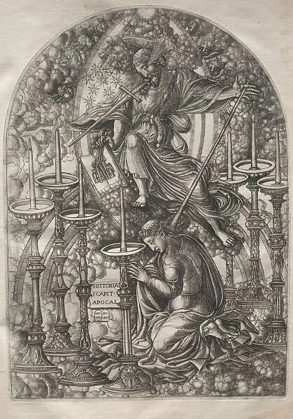 The Apocalypse: St. John Sees Seven Golden Candlesticks, 1546-1556. Creator: Jean Duvet (French