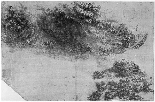 Apocalyptic storm, late 15th or early 16th century (1954). Artist: Leonardo da Vinci