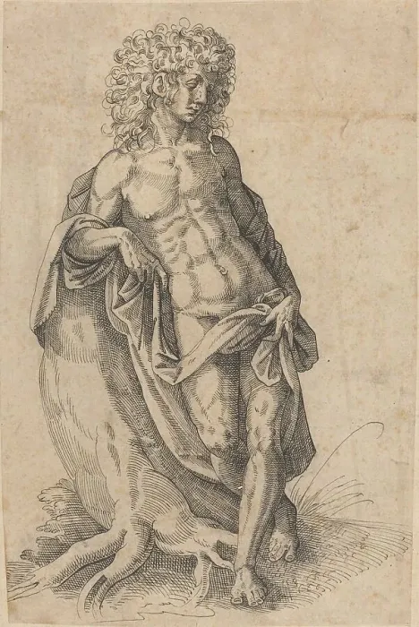 Framed Print : Apollo, c. 1580. Creator: Jost Ammon Framed Print : Apollo, c. 1580. Creator: Jost Ammon