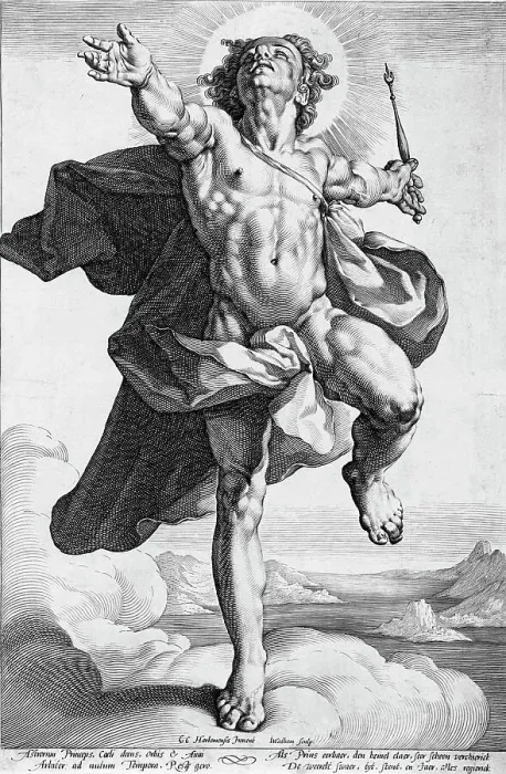Framed Print : Apollo, c1591. Creator: Jacob Matham Framed Print : Apollo, c1591. Creator: Jacob Matham