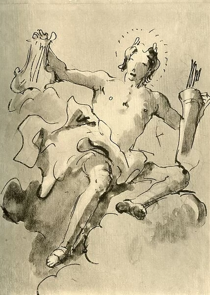 Apollo, c1757, (1928). Artist: Giovanni Battista Tiepolo