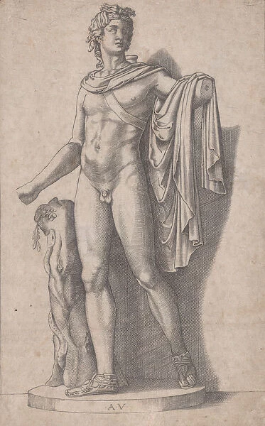 Apollo, ca. 1514-36. Creator: Agostino Veneziano