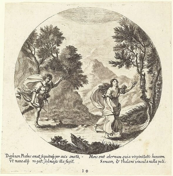 Apollo and Daphne, 1665. Creator: Georg Andreas Wolfgang