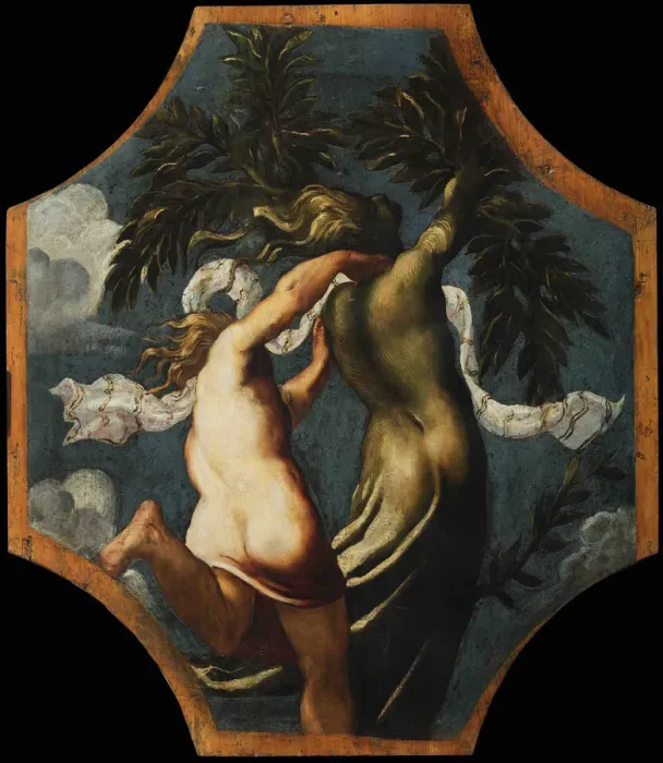 Framed Print : Apollo and Daphne, ca 1541. Creator: Tintoretto, Jacopo (1518-1594) Framed Print : Apollo and Daphne, ca 1541. Creator: Tintoretto, Jacopo (1518-1594)