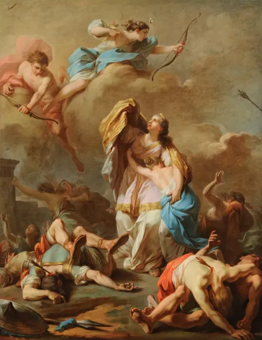 Framed Print : Apollo and Diana Punishing Niobe by Killing her Children Framed Print : Apollo and Diana Punishing Niobe by Killing her Children