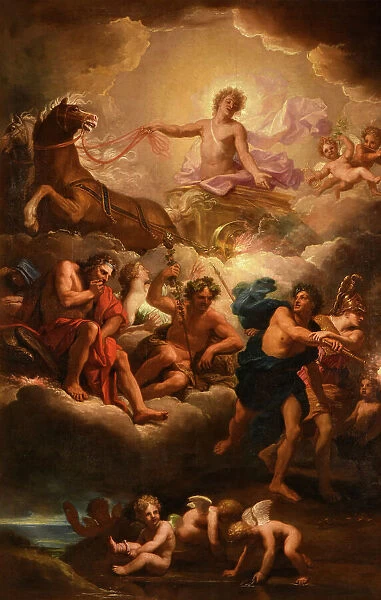 Apollo Driving the Chariot of the Sun, Between 1680 and 1690. Creator: Jouvenet, Jean (1644-1717)