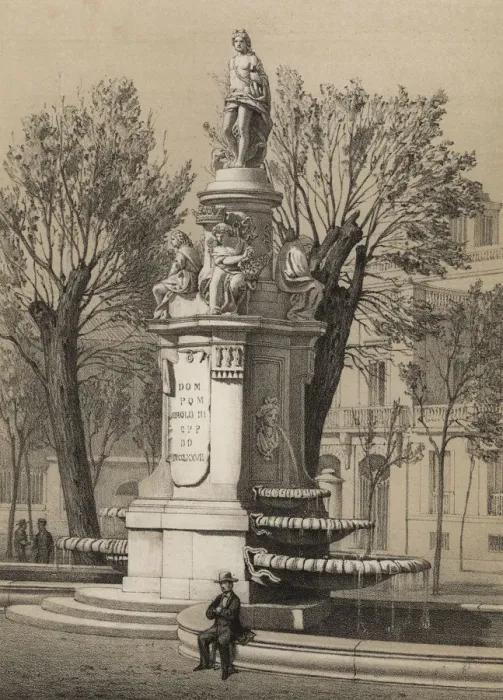 Framed Print : Apollo Fountain, also known as the Four Seasons, construction begun in 1780 under Framed Print : Apollo Fountain, also known as the Four Seasons, construction begun in 1780 under