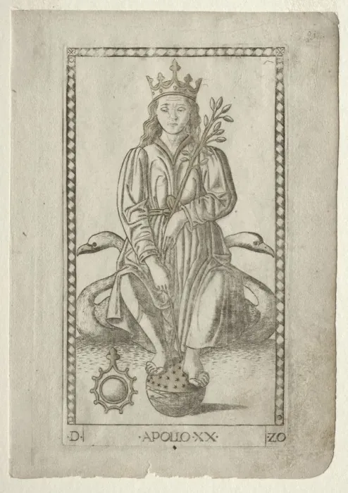 Framed Print : Apollo (from the Tarocchi, series D: Apollo and the Muses, #20), before 1467. Creator