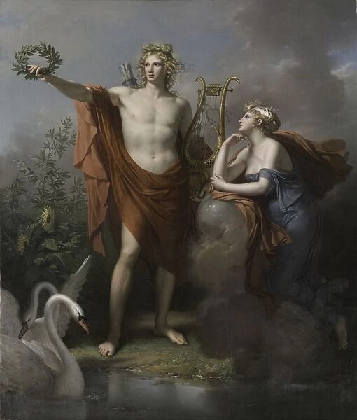 Apollo, God of Light, Eloquence, Poetry and the Fine Arts with Urania, Muse of Astronomy, 1798