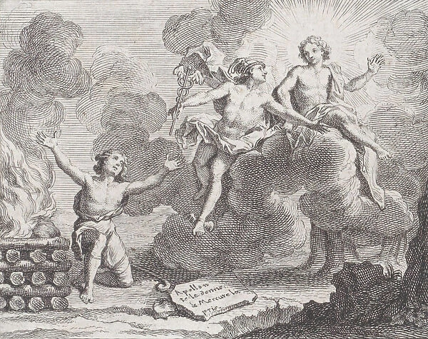 Apollo, Mercury, and the Shepherdesses, Fable X in La Motte, Fables Nouvelles, 1719