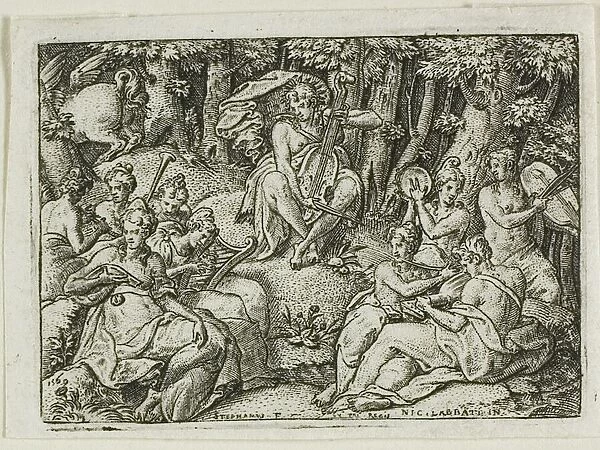 Apollo and the Muses, n. d. Creator: Etienne Delaune