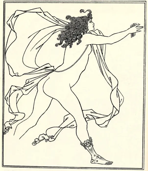 Framed Print : Apollo pursuing Daphne, 1896. Artist: Beardsley, Aubrey (1872?1898) Framed Print : Apollo pursuing Daphne, 1896. Artist: Beardsley, Aubrey (1872?1898)