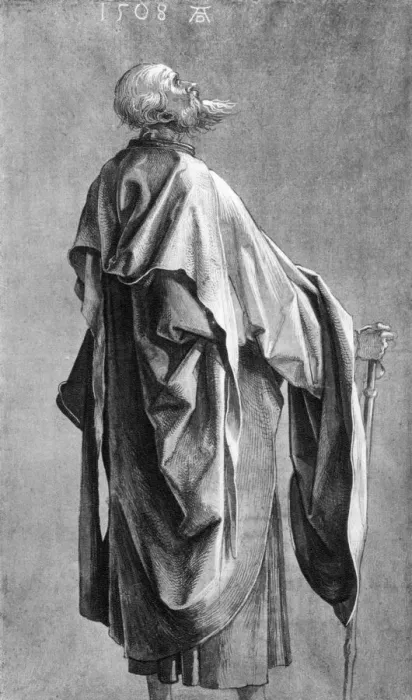 Framed Print : Apostle, 1508, (1936). Artist: Albrecht Durer Framed Print : Apostle, 1508, (1936). Artist: Albrecht Durer