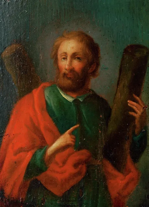 Framed Print : Apostle Andrew, 1750-1760. Creator: Unknown Framed Print : Apostle Andrew, 1750-1760. Creator: Unknown