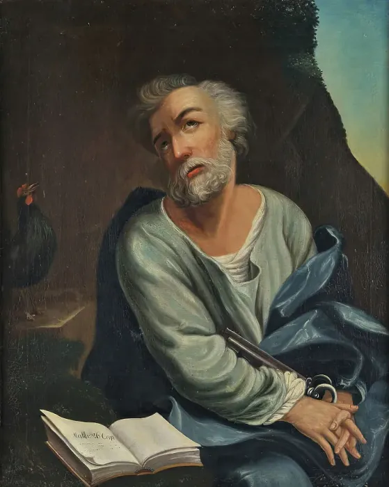 Framed Print : Apostle Peter, (c1780s) Creator: Jonas Akerstrom Framed Print : Apostle Peter, (c1780s) Creator: Jonas Akerstrom