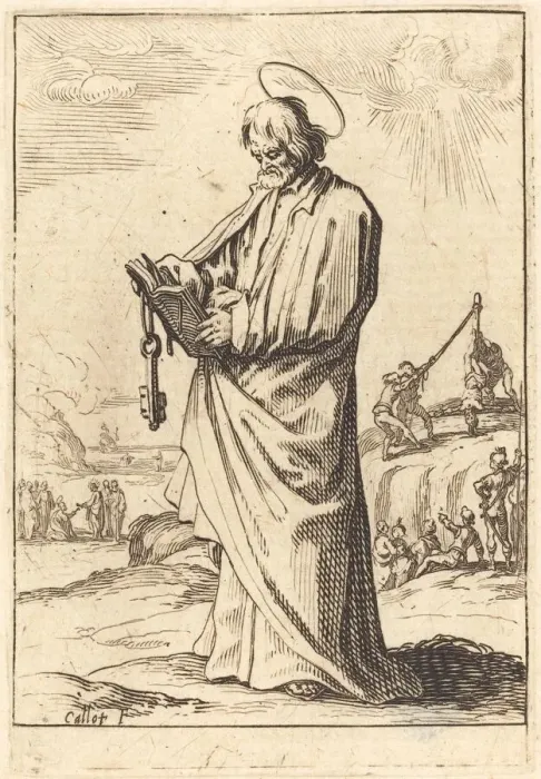 Framed Print : The Apostle Peter. Creator: Jacques Callot Framed Print : The Apostle Peter. Creator: Jacques Callot
