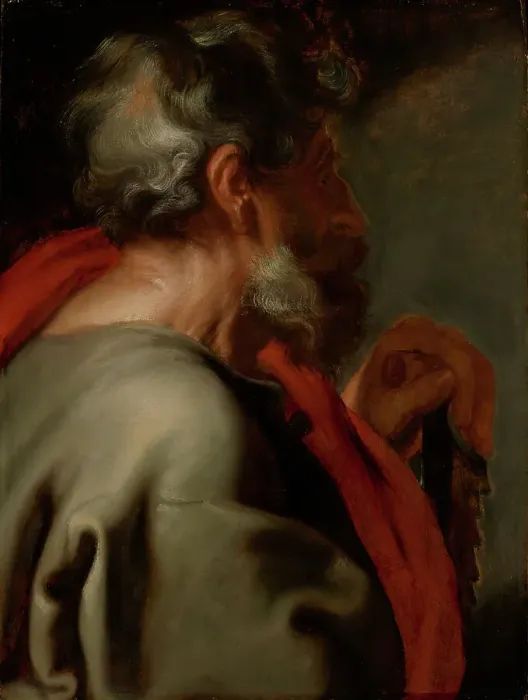 Framed Print : The Apostle Simon, about 1618. Creator: Anthony van Dyck Framed Print : The Apostle Simon, about 1618. Creator: Anthony van Dyck
