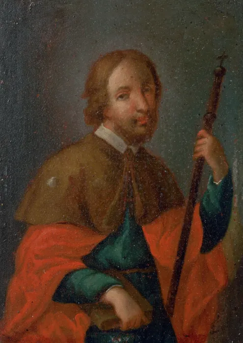 Framed Print : Apostle Thomas?, 1750-1760. Creator: Unknown Framed Print : Apostle Thomas?, 1750-1760. Creator: Unknown