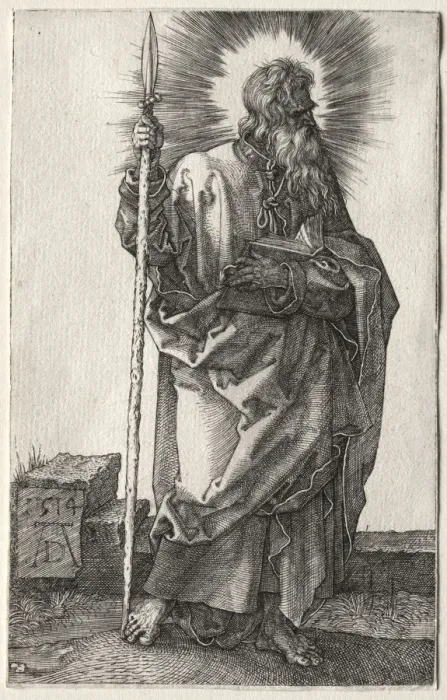 Framed Print : The Apostle Thomas. Creator: Albrecht Dürer (German, 1471-1528) Framed Print : The Apostle Thomas. Creator: Albrecht Dürer (German, 1471-1528)