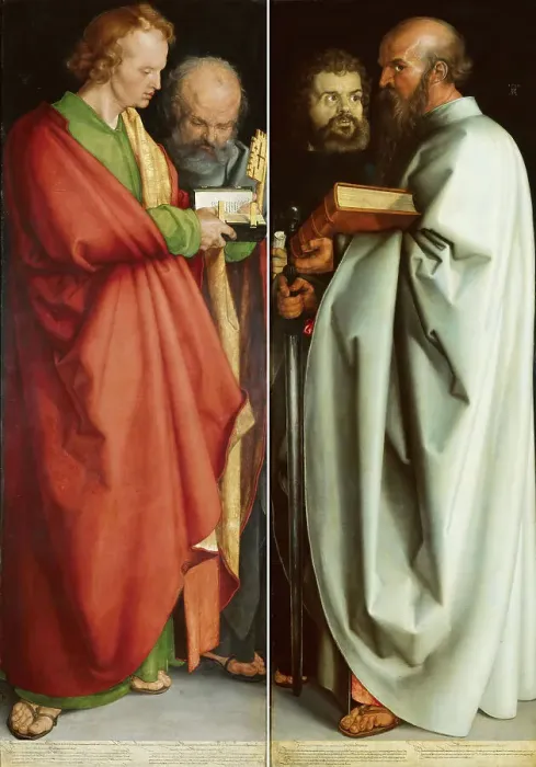 Framed Print : The Four Apostles, 1526. Creator: Dürer, Albrecht (1471-1528) Framed Print : The Four Apostles, 1526. Creator: Dürer, Albrecht (1471-1528)