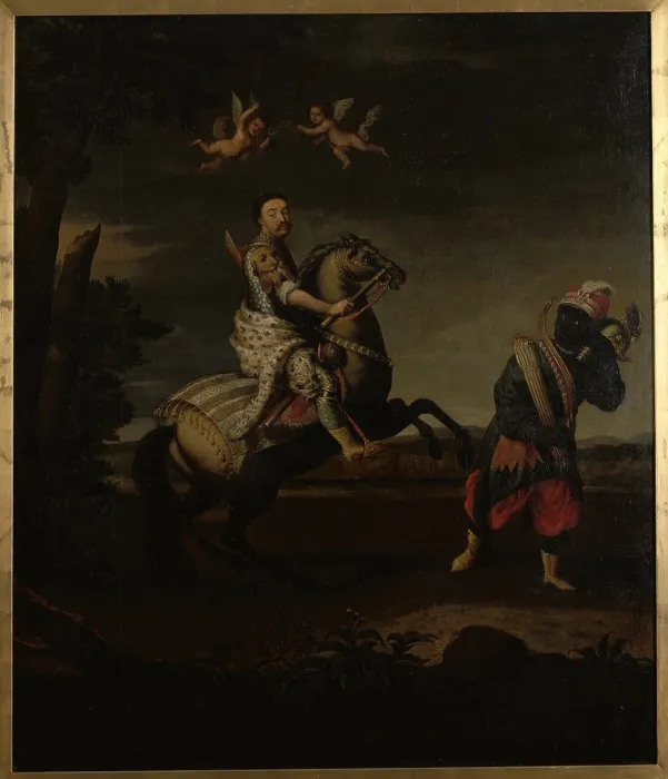 Framed Print : Apotheosis of John III Sobieski (1629-1696), 2nd half of 17th century. Creator: Unknown Framed Print : Apotheosis of John III Sobieski (1629-1696), 2nd half of 17th century. Creator: Unknown
