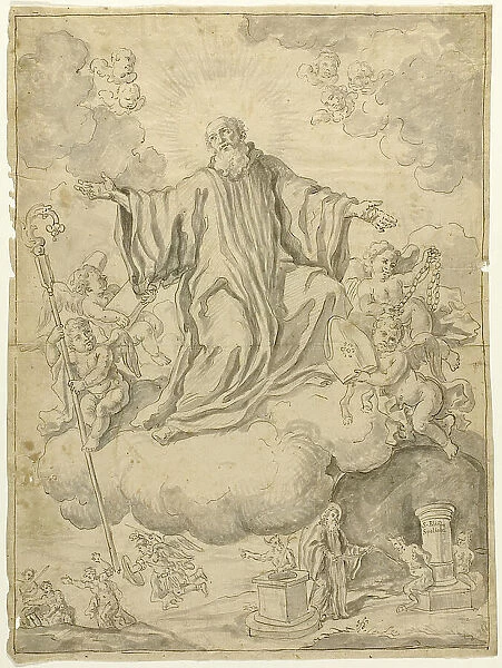 Apotheosis of Saint Elias, n.d. Creator: School of Carlo Maratti Italian, 1625-1714